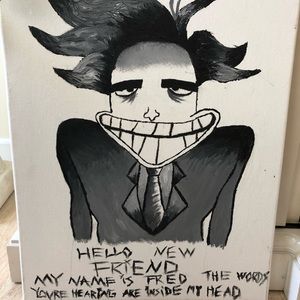 Courage the cowardly dog canvas